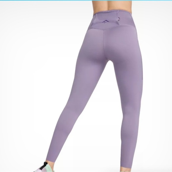 Purple High-Waisted Leggings - Picture 1 of 7